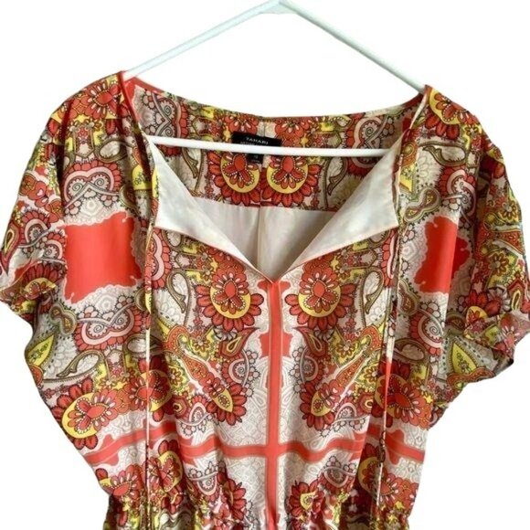 Tahari Lined Pullover Polyester Dress Size 10 - Picture 3 of 8